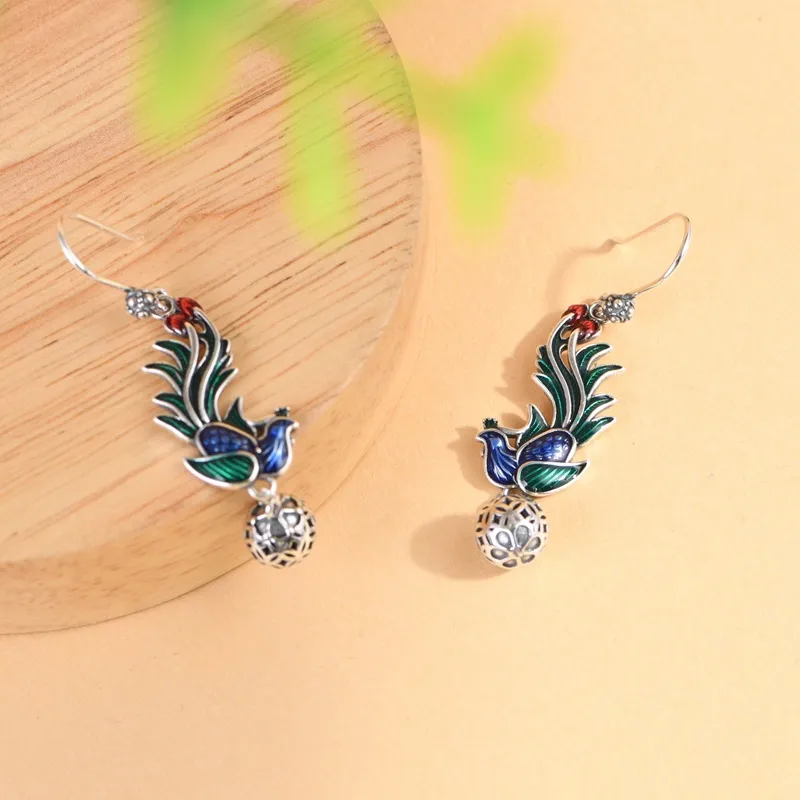 JINLUWANG S925 Silver Earrings Women's-4