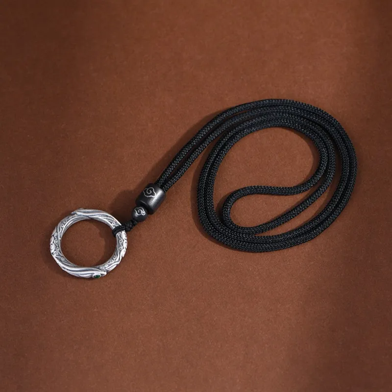 JINLUWANG Foot Silver 990 Necklaces Women's-1