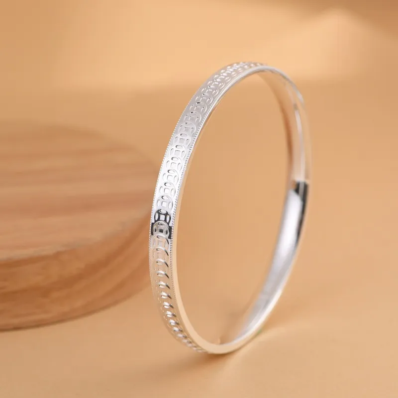 JINLUWANG 999 Fine Silver Sterling Silver Bracelets Women's-1