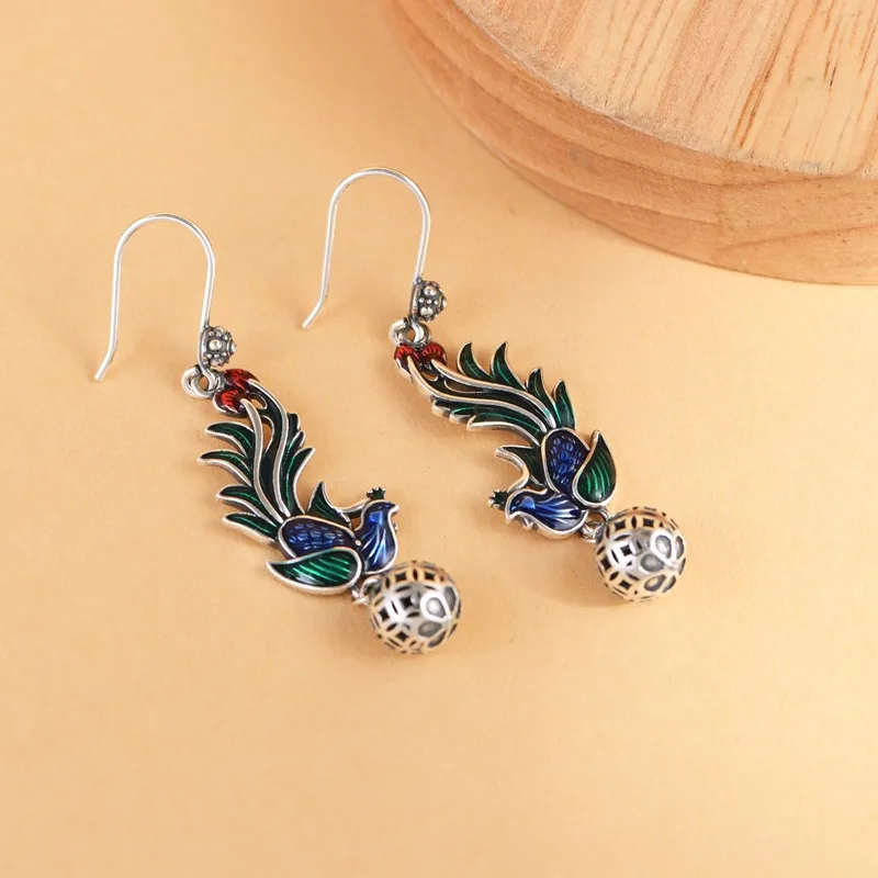 JINLUWANG S925 Silver Earrings Women's-2