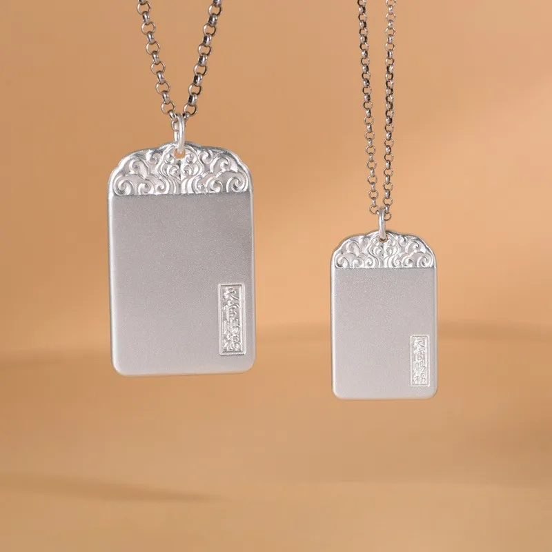 JINLUWANG 999 Fine Silver Pendants Unisex-4