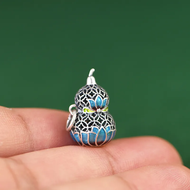 JINLUWANG 990 Silver Pendants Women's-5