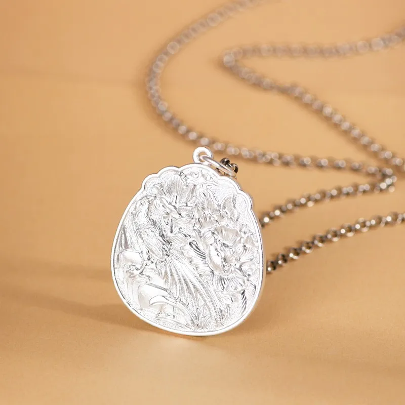 JINLUWANG 999 Fine Silver Pendants Unisex-4
