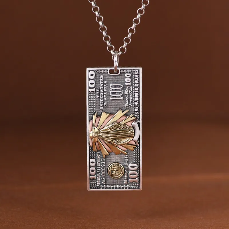 JINLUWANG S925 Silver Pendants Unisex-3