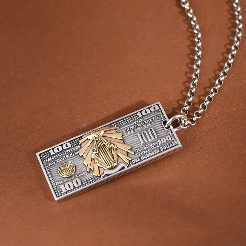 JINLUWANG S925 Silver Pendants Unisex-5