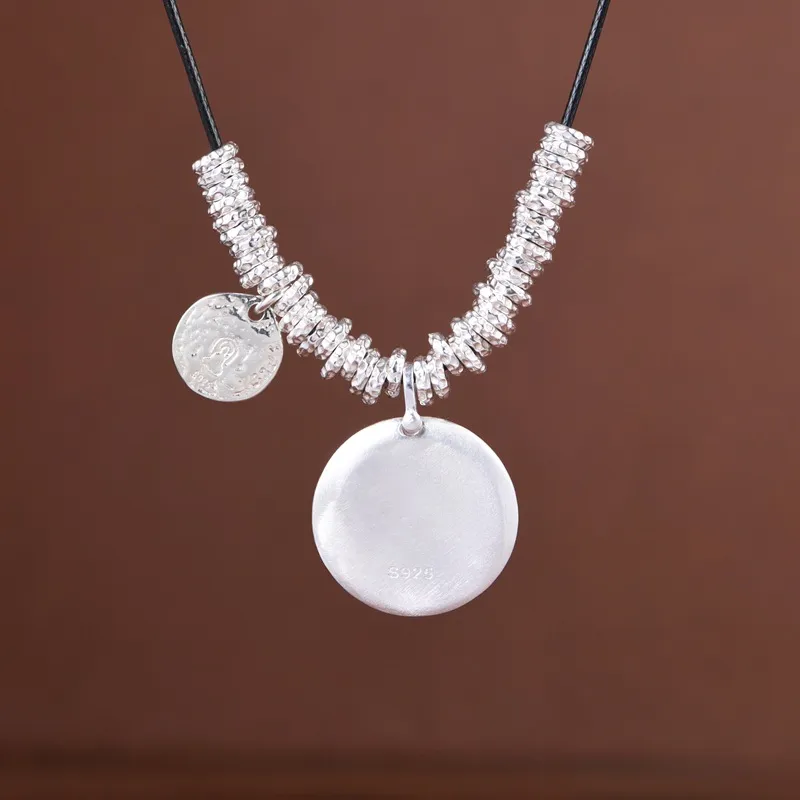 JINLUWANG 925 Sterling Silver Necklaces Unisex-3