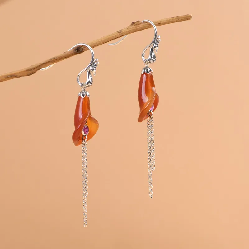 JINLUWANG 925 Sterling Silver Earrings Women's-2