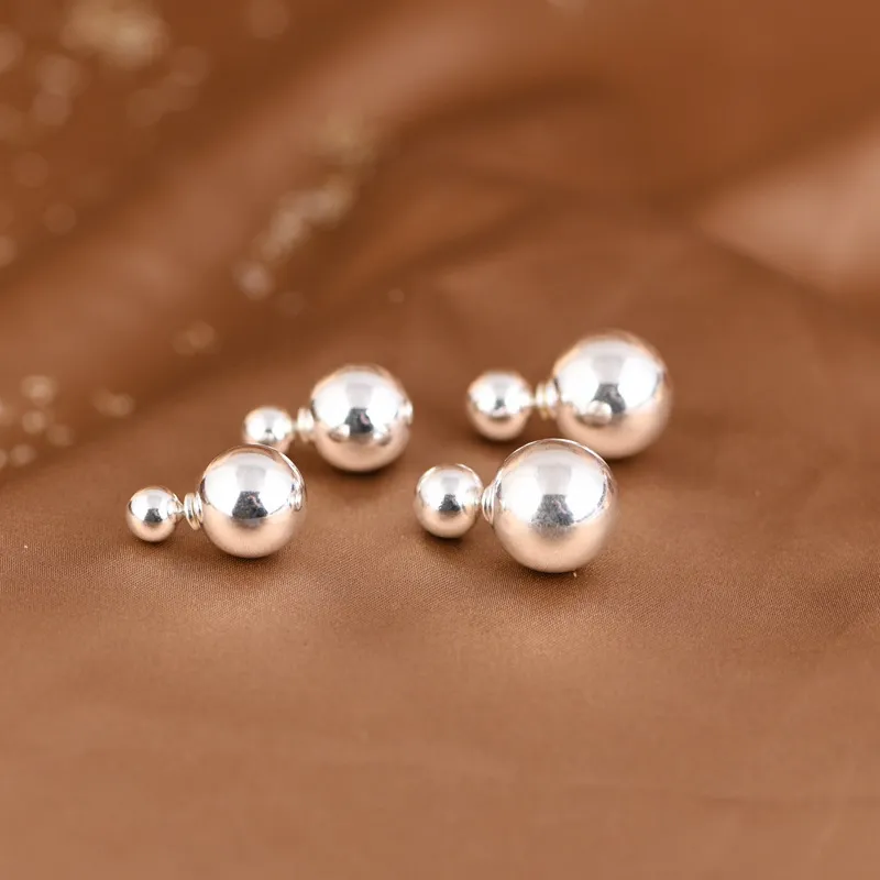JINLUWANG S925 Silver Stud Earrings Women's-1