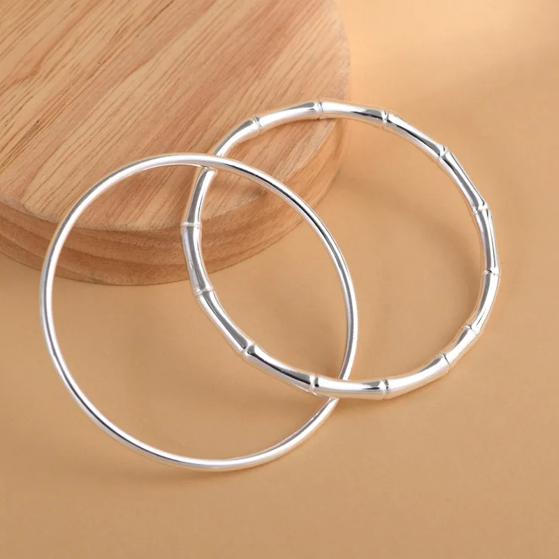 JINLUWANG 999 Fine Silver Sterling Silver Bracelets Women's-4