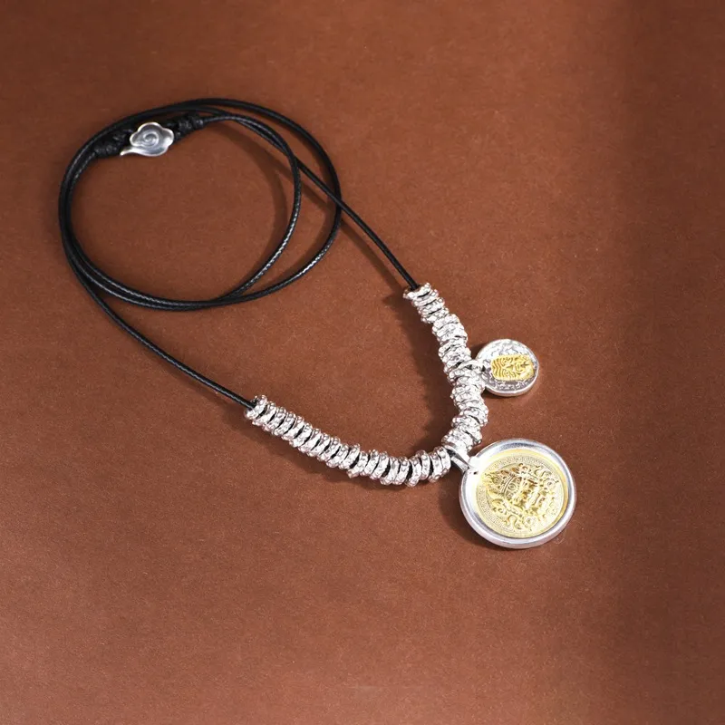 JINLUWANG 925 Sterling Silver Necklaces Unisex-5