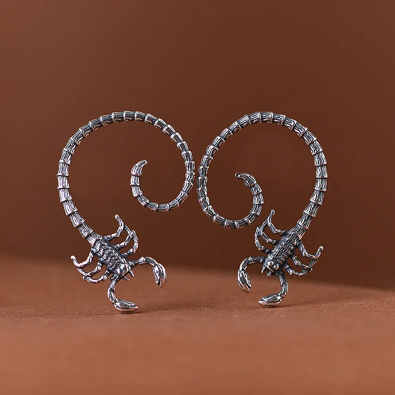 JINLUWANG S925 Silver Stud Earrings Women's-5