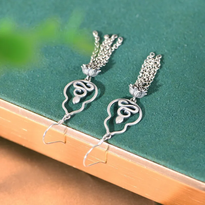 JINLUWANG S925 Silver Earrings Women's-4