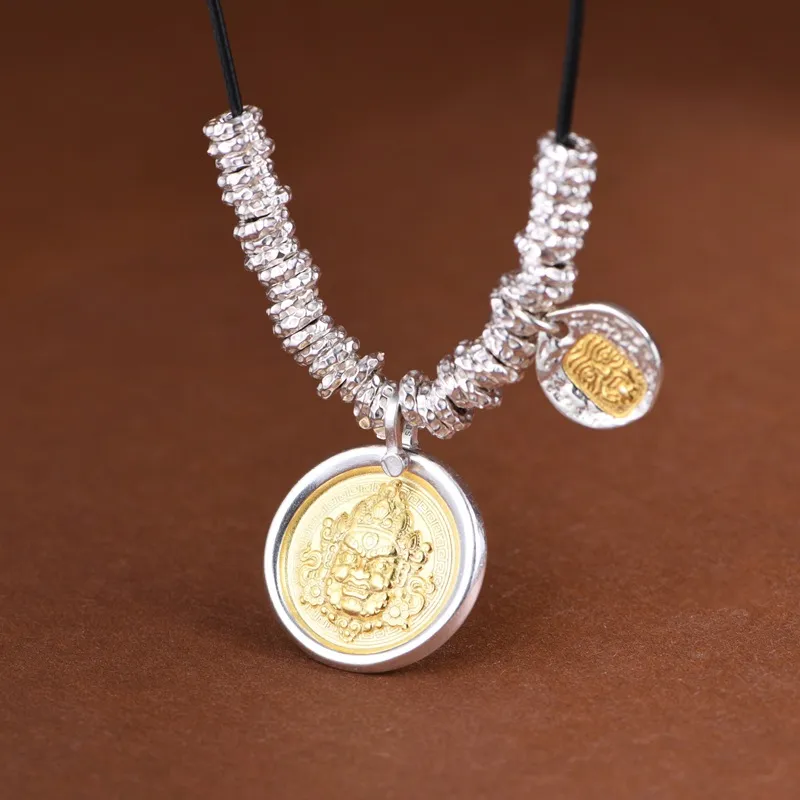 JINLUWANG 925 Sterling Silver Necklaces Unisex-4
