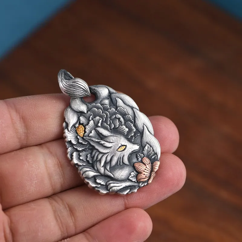 JINLUWANG 999 Fine Silver Necklaces Women's-4