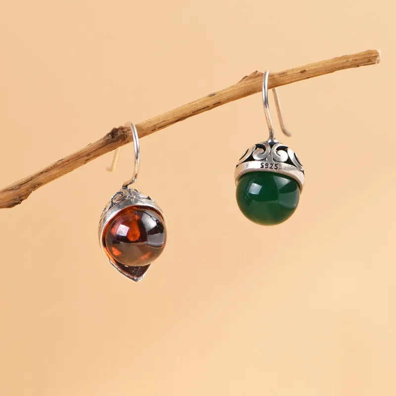 JINLUWANG S925 Silver Earrings Women's-3