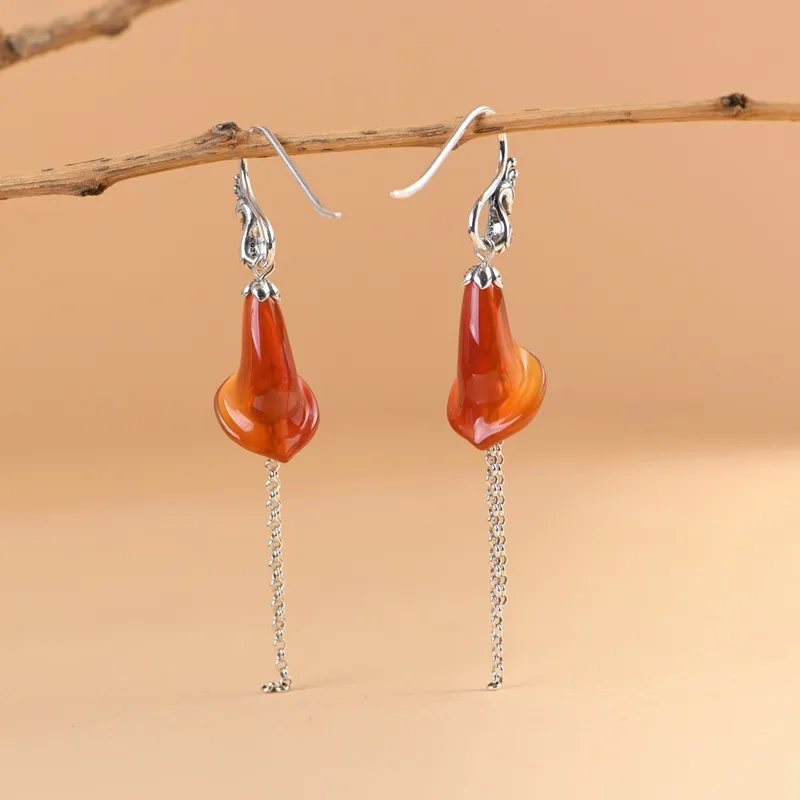 JINLUWANG 925 Sterling Silver Earrings Women's-3