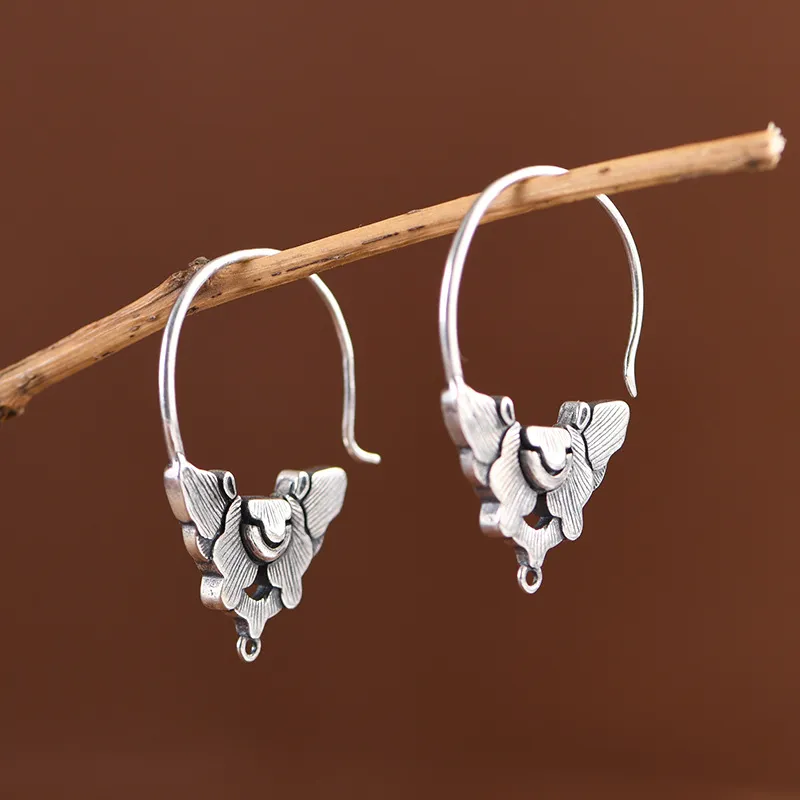 JINLUWANG S925 Silver Earrings Women's-5
