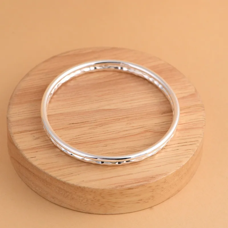 JINLUWANG 999 Fine Silver Sterling Silver Bracelets Women's-4
