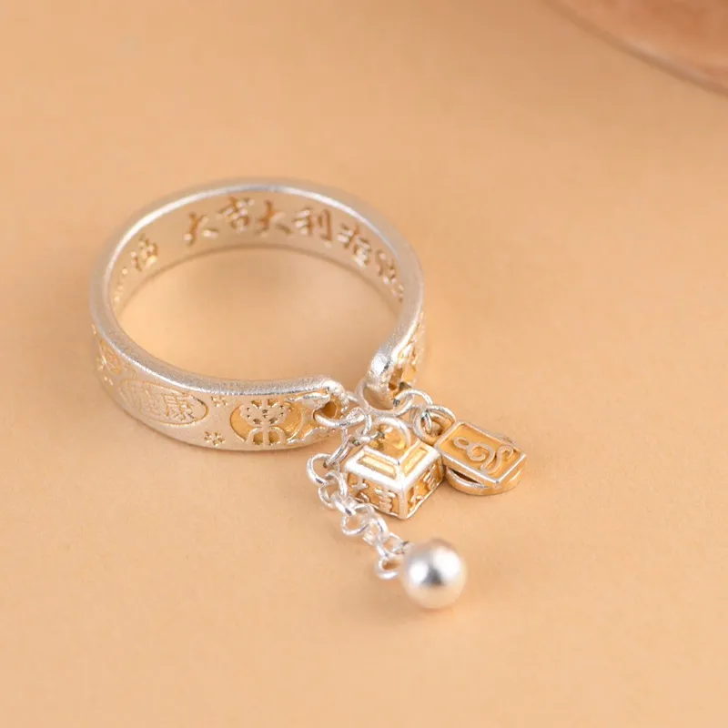 JINLUWANG 999 Fine Silver Rings Women's-2