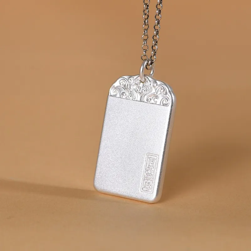 JINLUWANG 999 Fine Silver Pendants Unisex-3
