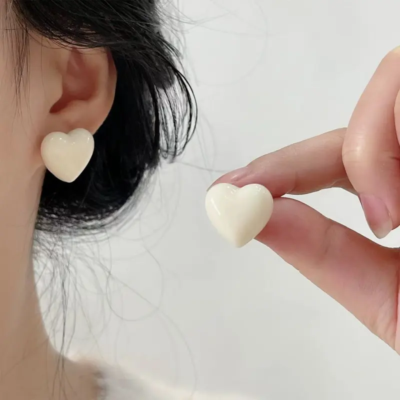 JINLUWANG Resin Stud Earrings Unisex-2