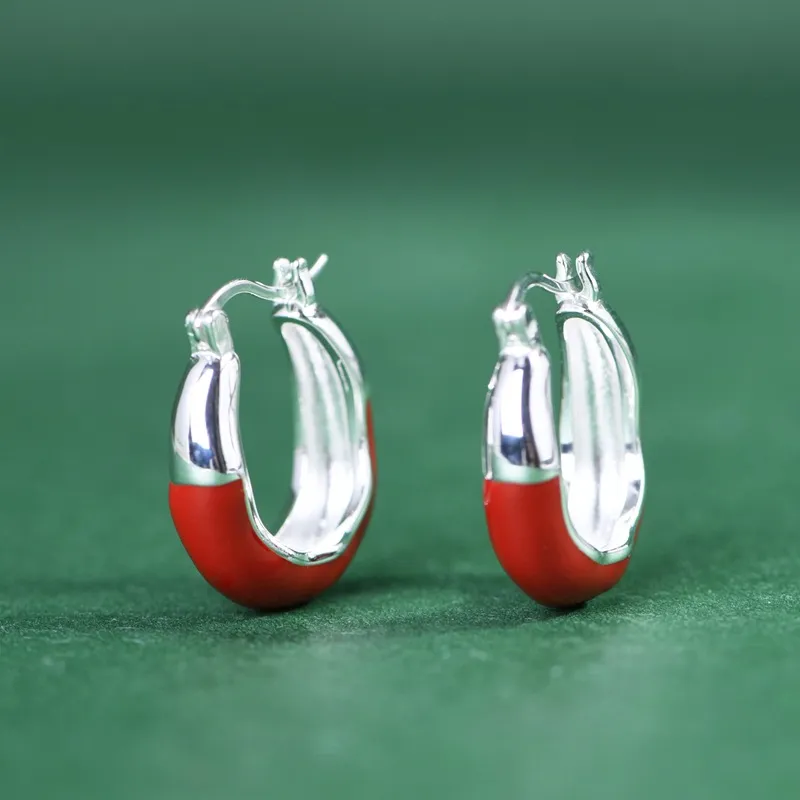JINLUWANG 925 Sterling Silver Earrings Women's-5