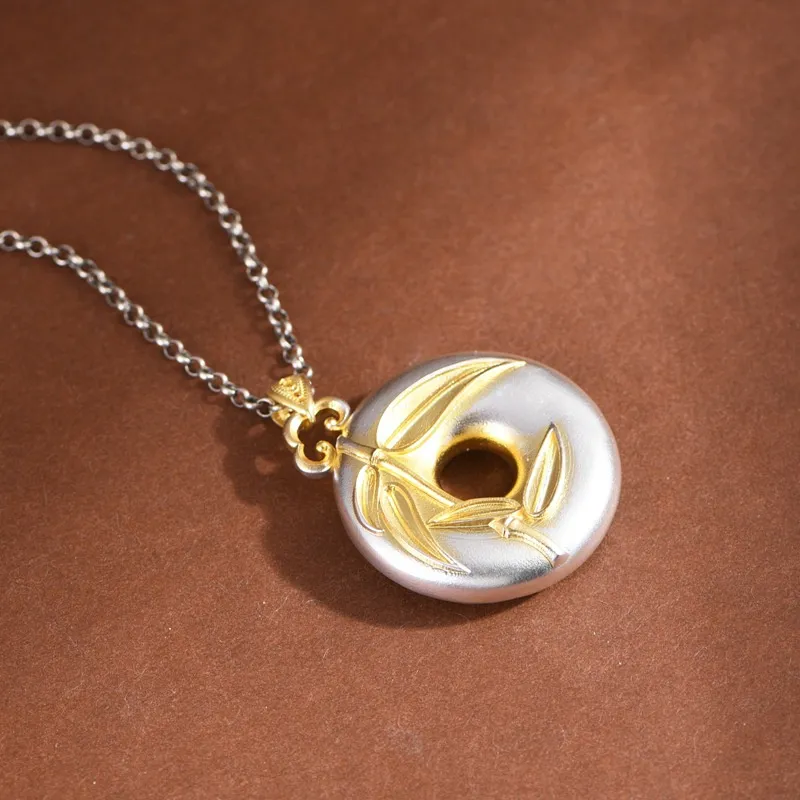 JINLUWANG 999 Fine Silver Pendants Women's-2