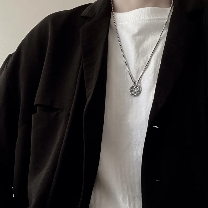 SHIYI N CIFANG 925 Sterling Silver Necklaces Unisex-1