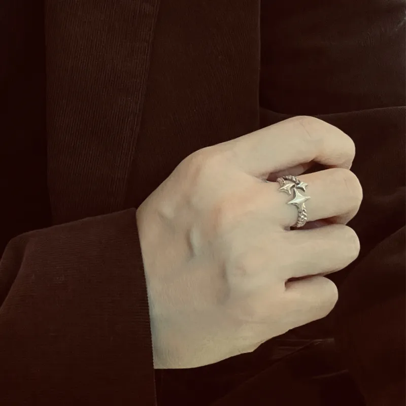 SHIYI N CIFANG 925 Sterling Silver Rings Unisex-5