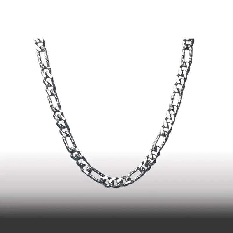 SHIYI N CIFANG 925 Sterling Silver Distressed Vintage Hypoallergenic Business Luxury Necklace Men's-4