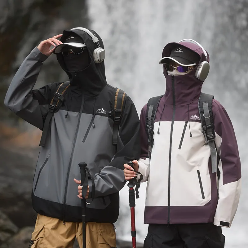 ROBINHOOD Water Resistant Windproof Breathable Wear Resistant Warm Water Repellent Windbreaker Jacket Unisex-11