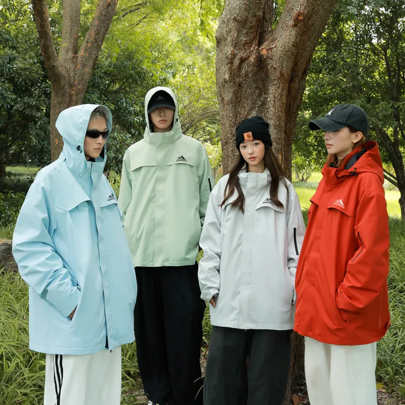 ROBINHOOD Water Resistant Windproof Breathable Wear Resistant Warm Water Repellent Windbreaker Jacket Unisex-31