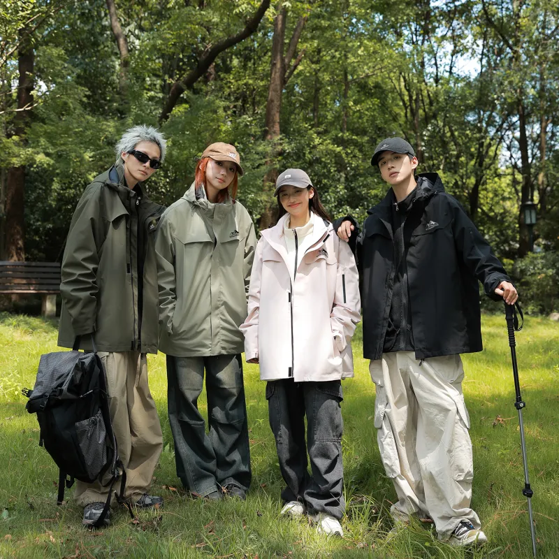 ROBINHOOD Water Resistant Windproof Breathable Wear Resistant Warm Water Repellent Windbreaker Jacket Unisex-2