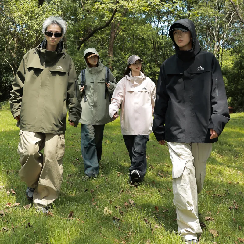 ROBINHOOD Water Resistant Windproof Breathable Wear Resistant Warm Water Repellent Windbreaker Jacket Unisex-53