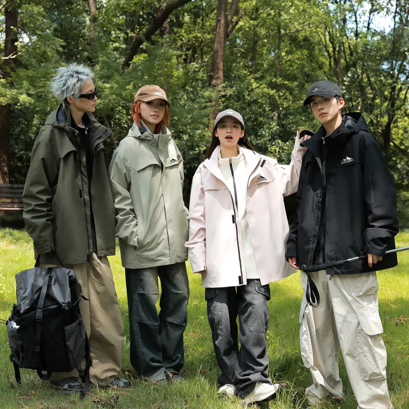 ROBINHOOD Water Resistant Windproof Breathable Wear Resistant Warm Water Repellent Windbreaker Jacket Unisex-42
