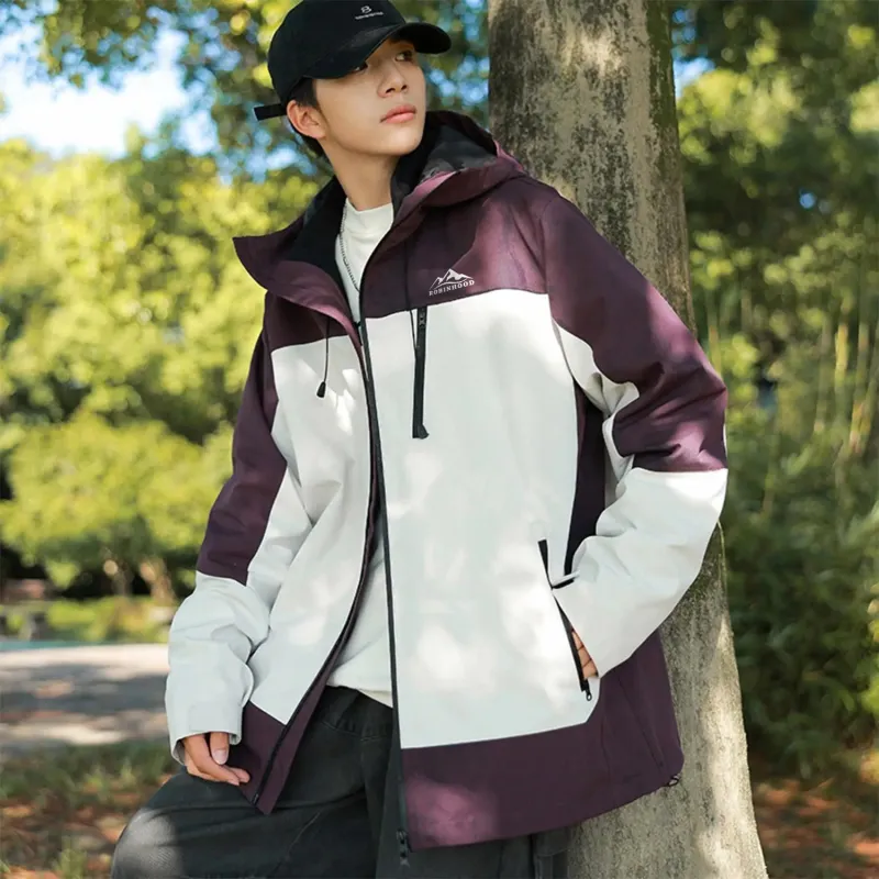 ROBINHOOD Water Resistant Windproof Breathable Wear Resistant Warm Water Repellent Windbreaker Jacket Unisex-37