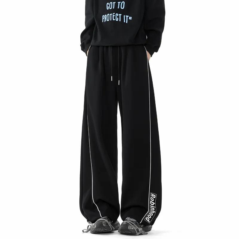 ROBINHOOD Casual Pants Unisex Black-2