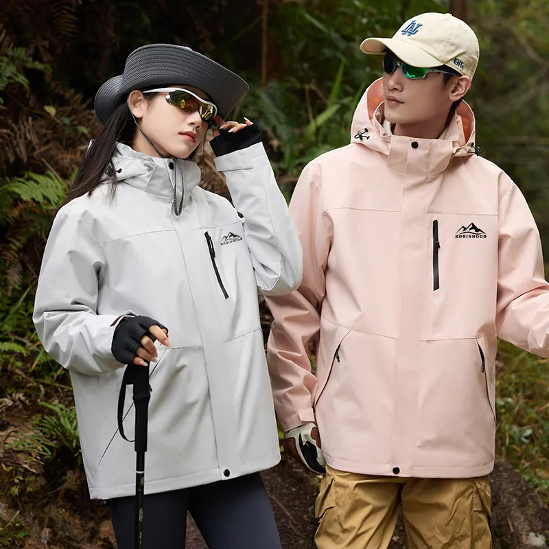 ROBINHOOD Water Resistant Windproof Breathable Wear Resistant Warm Water Repellent Windbreaker Jacket Unisex-14