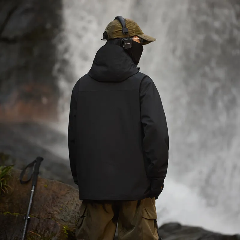 ROBINHOOD Water Resistant Windproof Breathable Wear Resistant Warm Water Repellent Windbreaker Jacket Unisex-34