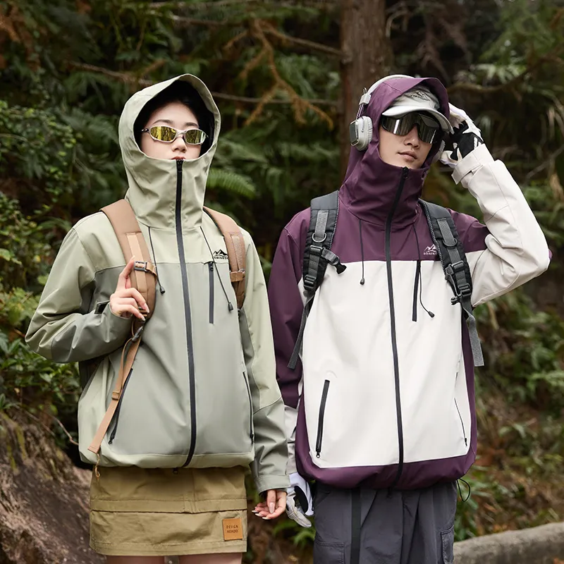 ROBINHOOD Water Resistant Windproof Breathable Wear Resistant Warm Water Repellent Windbreaker Jacket Unisex-42