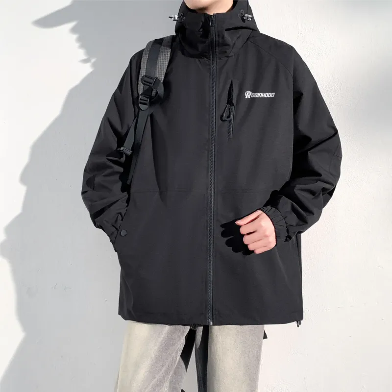 ROBINHOOD Jackets Coats Unisex Black-2