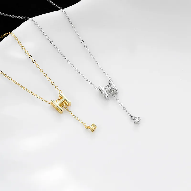 MAXTHINK S925 Silver Necklaces Women's Silver/Gold-6