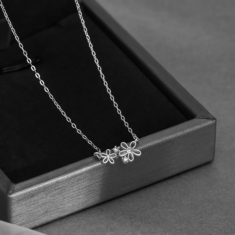 MAXTHINK S925 Silver Necklaces Women's Silver/Gold-2