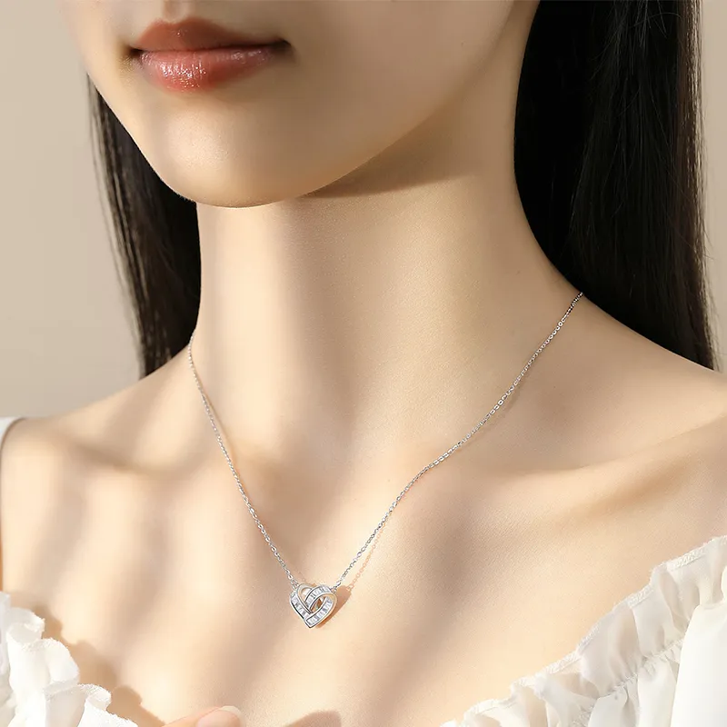 MAXTHINK S925 Silver Necklaces Women's Silver-4