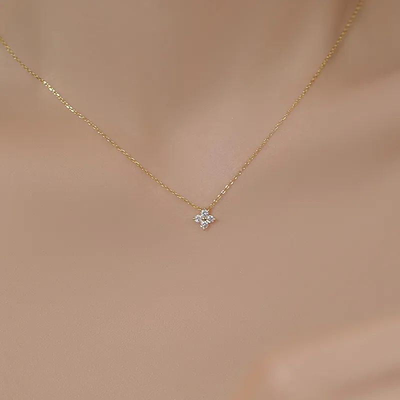 MAXTHINK S925 Silver Necklaces Women's Silver/Gold-2