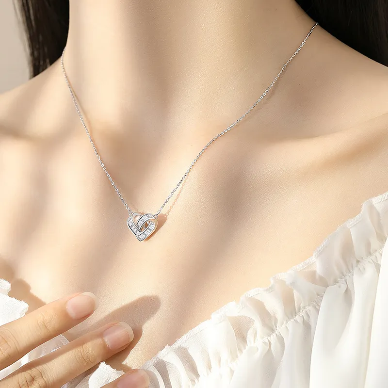 MAXTHINK S925 Silver Necklaces Women's Silver-3