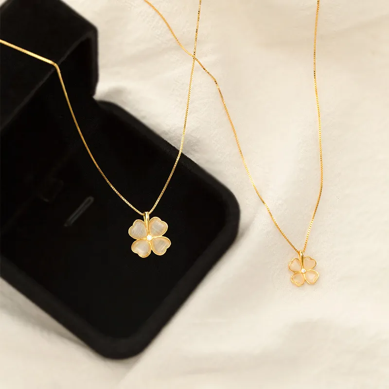 MAXTHINK S925 Silver Necklaces Women's Gold/Silver-2