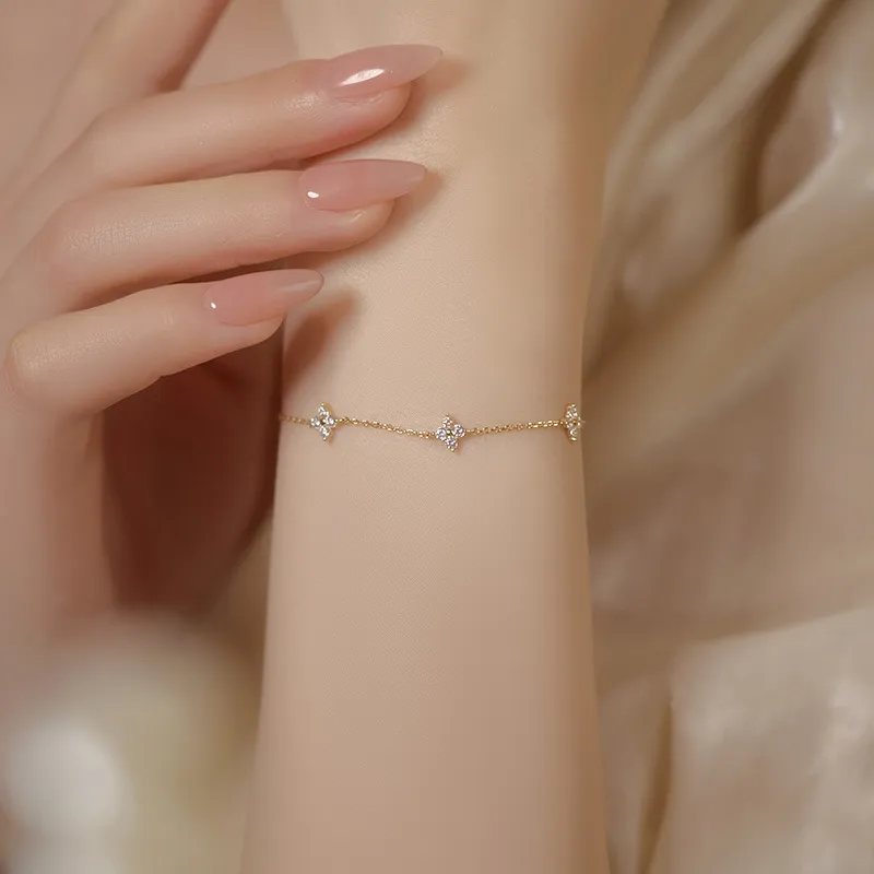 MAXTHINK 925 Sterling Silver Bracelets Women's Gold/Silver/Rose Gold-1