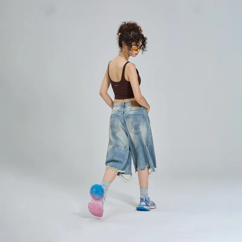 APAY Denim Shorts Unisex Vintage Blue-2
