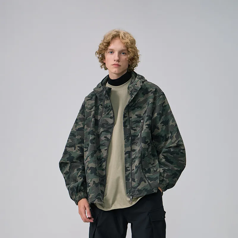 APAY Jackets Coats Unisex Green Camouflage-3